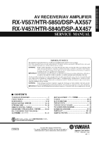 Yamaha HTR-5840-5850 - Service Manual